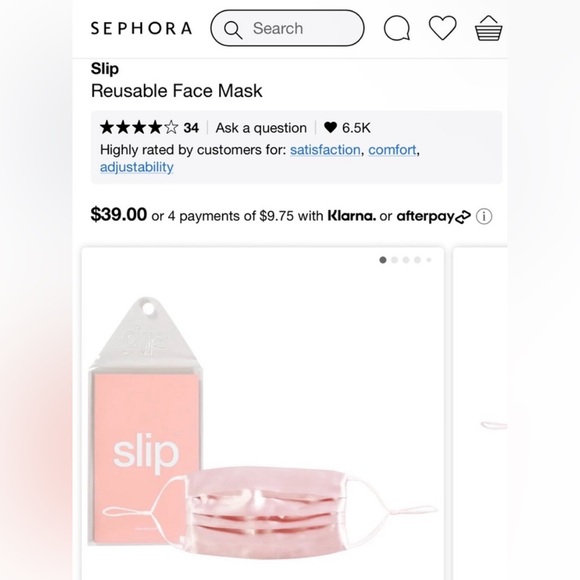 Slip - 100% Mulberry Silk Face Mask | NWT - Pink | Perfect for Med Spa - Picture 12 of 14